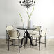 Americana 38 X 36 inch Gun Metal Crank Table