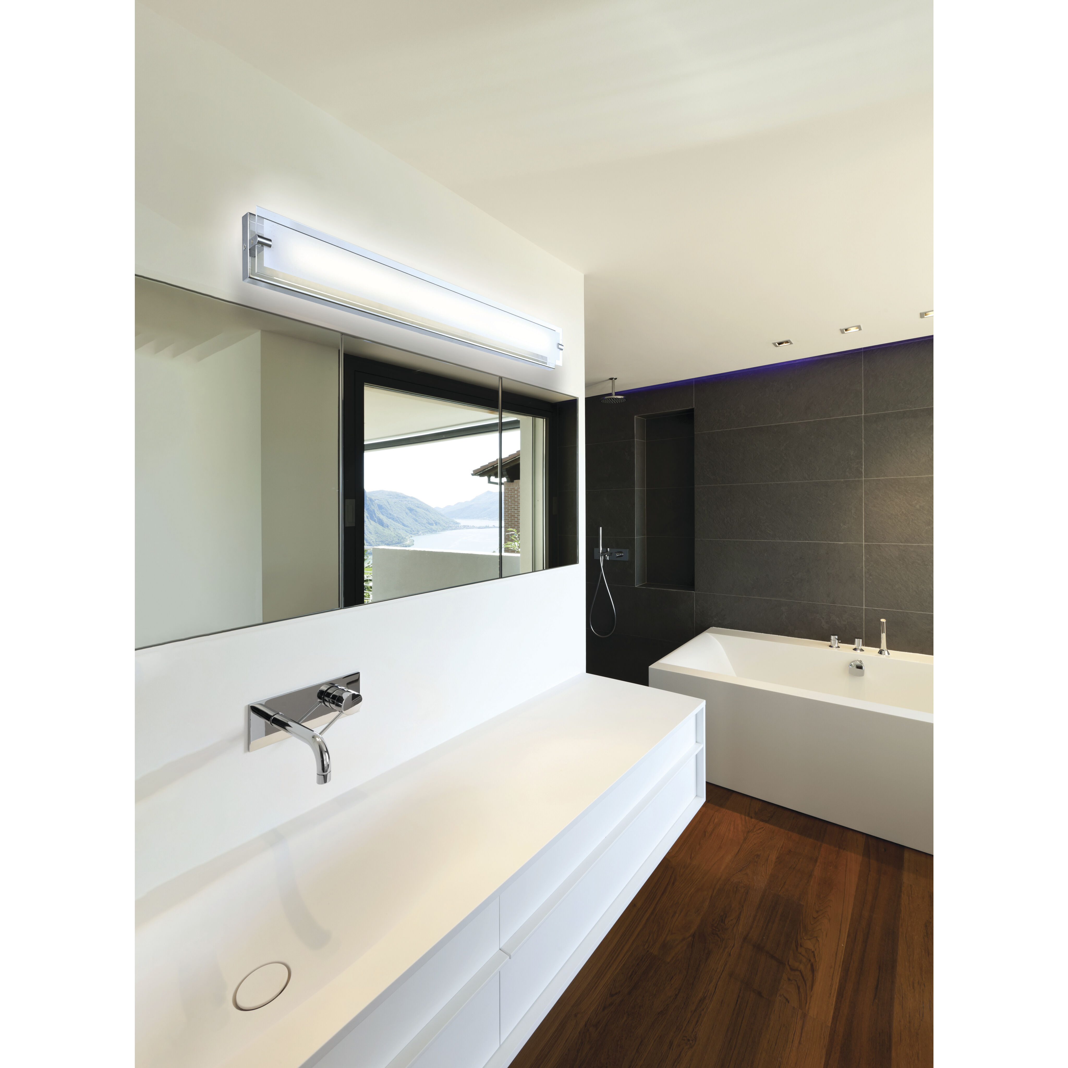 Blaze LED 40.2 inch Chrome Bath Vanity Light Wall Light