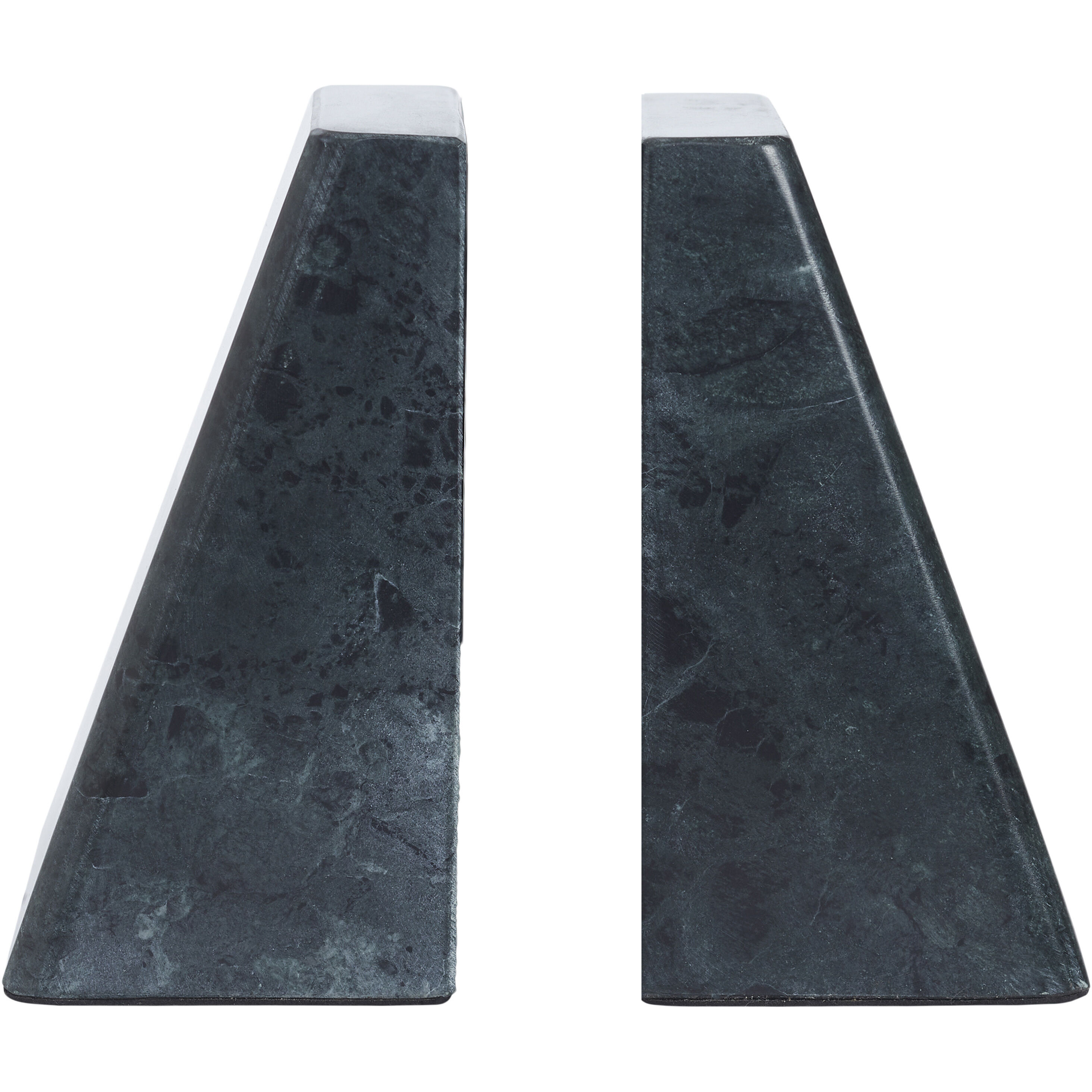 Poema 4.3 inch Green Marble Bookends, Set of 2