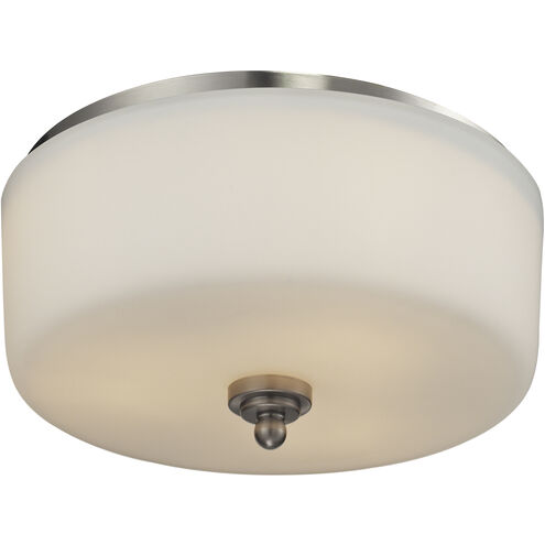 Cardinal 3 Light 13 inch Brushed Nickel Flush Mount Ceiling Light