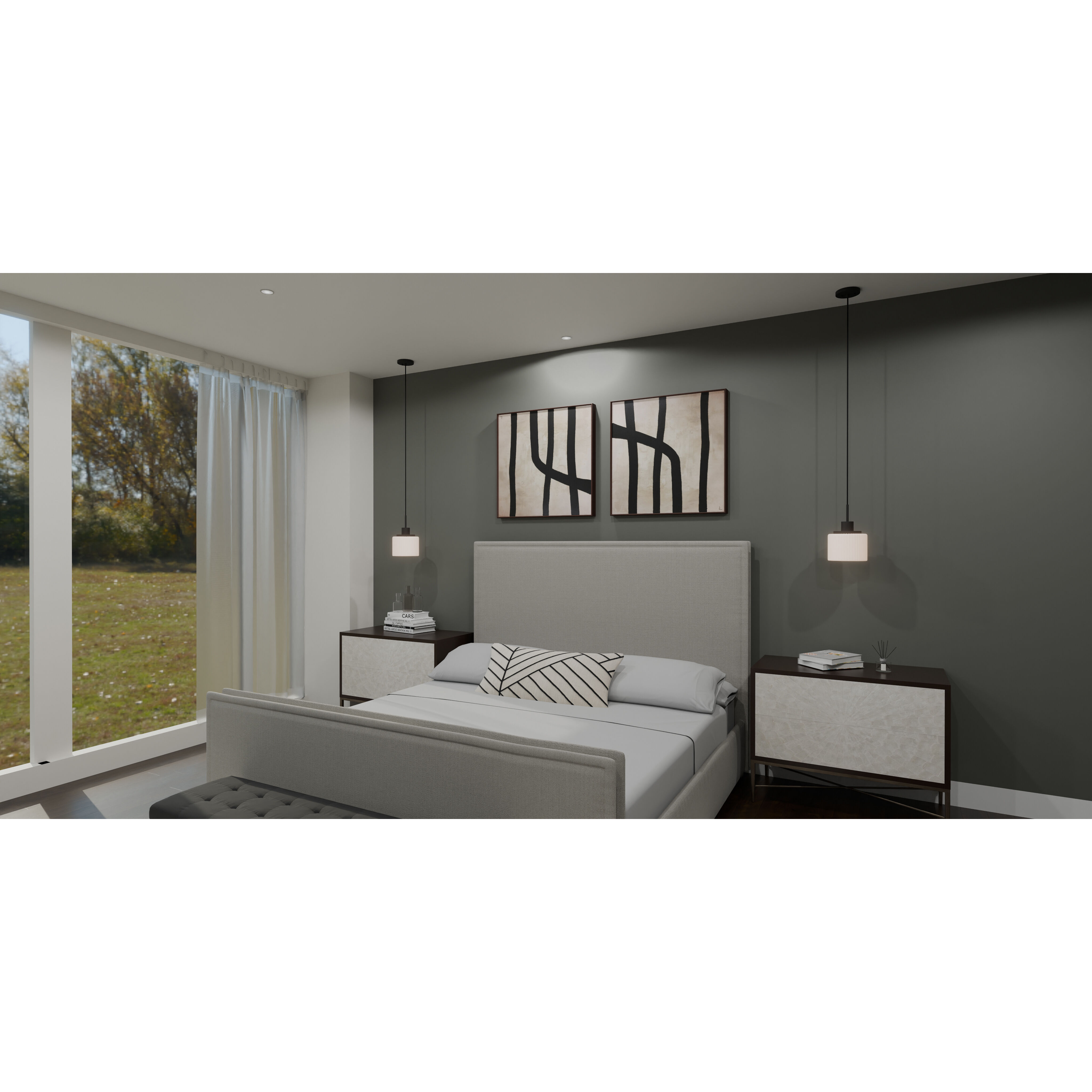 Callahan 1 Light 8 inch Matte Black Mini Pendant Ceiling Light, Small