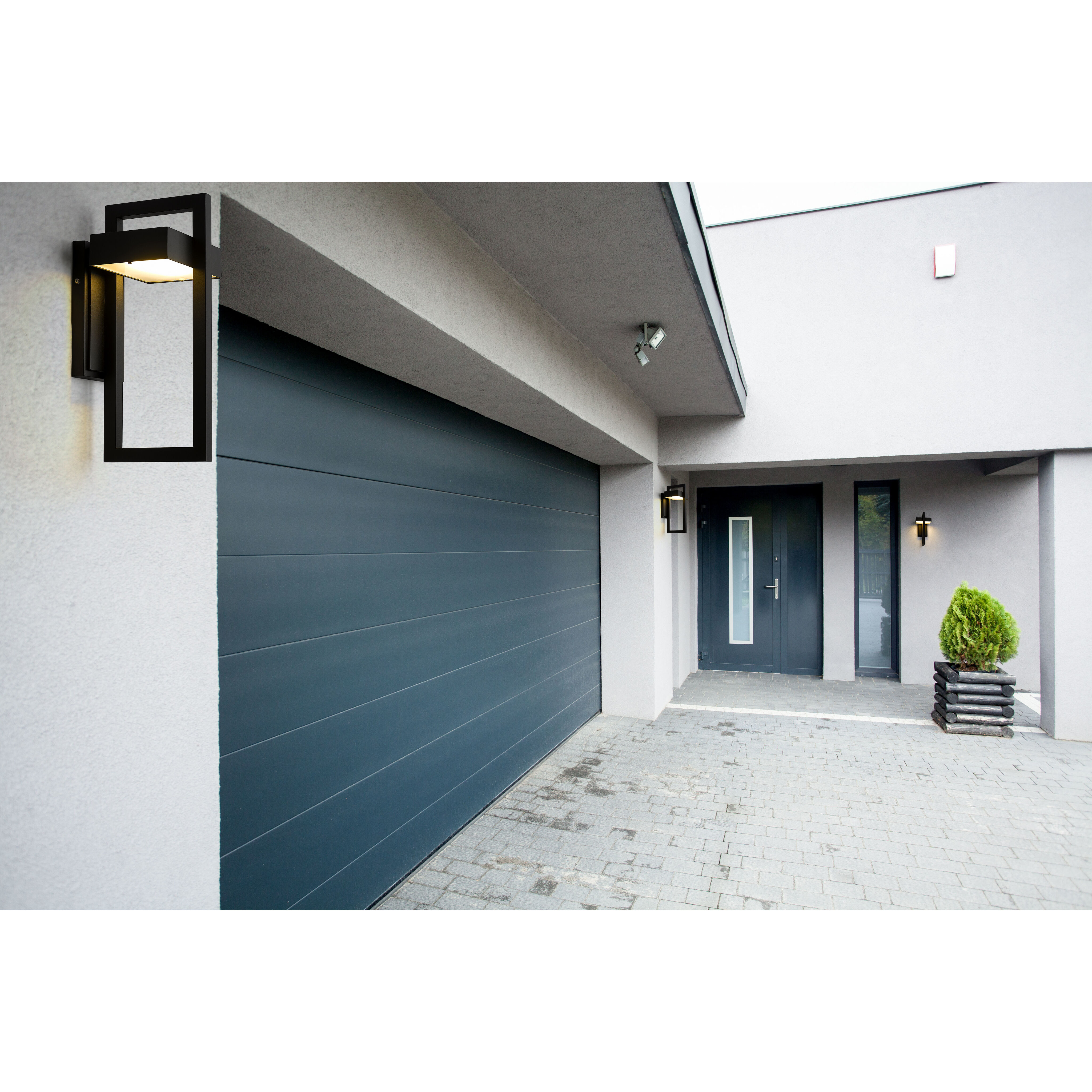 Luttrel LED 15 inch Black Outdoor Wall Light