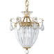 Bagatelle 3 Light 10.5 inch French Gold Mini Pendant Ceiling Light in Swarovski
