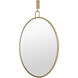 Stopwatch 33.25 X 22.25 inch Gold Powder Room Wall Mirror, Varaluz Casa