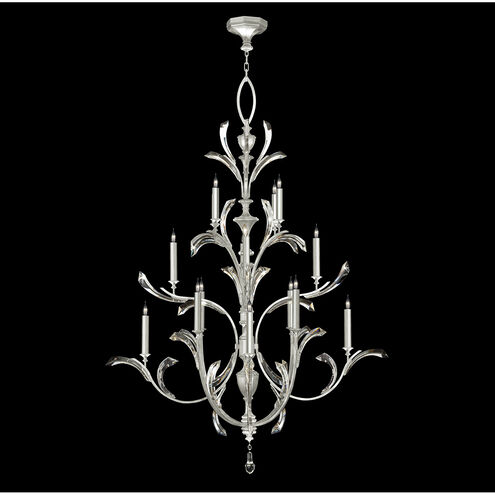 Beveled Arcs 16 Light 56 inch Silver Chandelier Ceiling Light in Silver Leaf