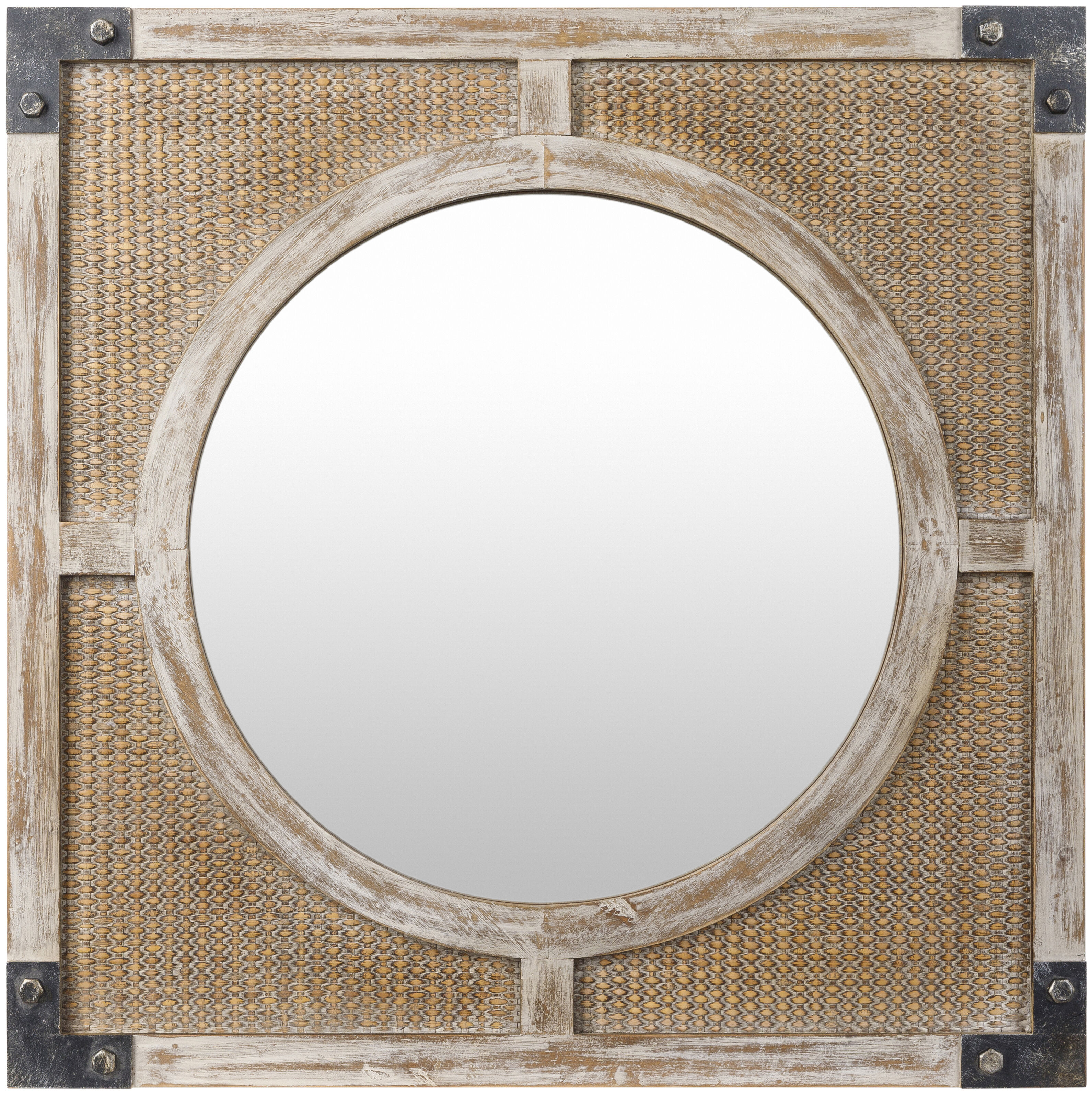 Georgia 24 X 24 inch Wood Mirror, Square