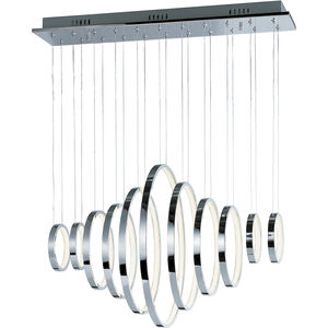 Hoops LED LED 31.5 inch Polished Chrome Linear Pendant Ceiling Light