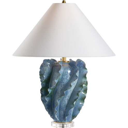 Ocean Waves 19.5 inch 100.00 watt Blue and Green Table Lamp Portable Light