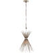 Kelly Wearstler Strada 1 Light 9.25 inch Burnished Silver Leaf Chandelier Ceiling Light, Small