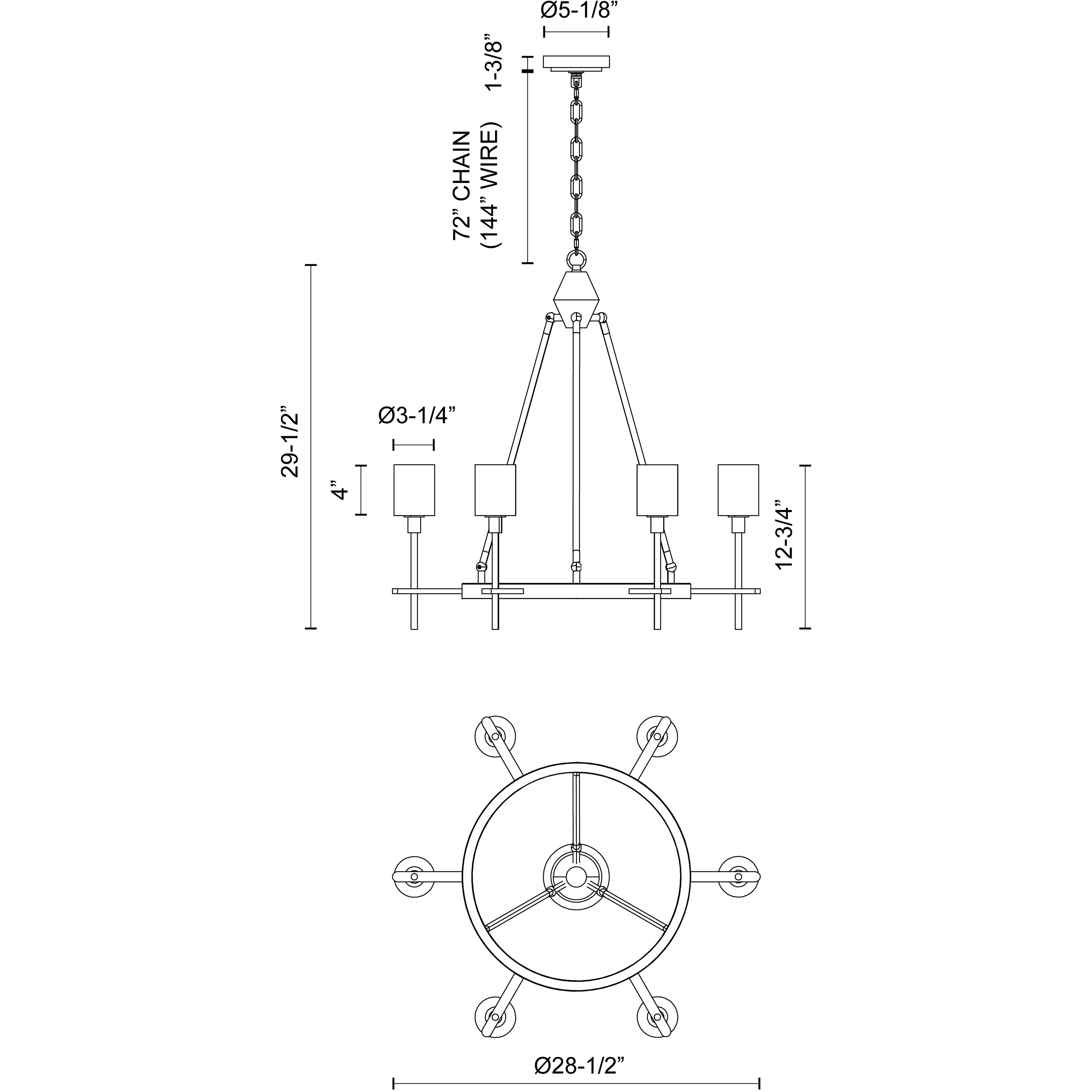 Salita 6 Light 28.5 inch Vintage Brass Chandelier Ceiling Light in Clear Crystal