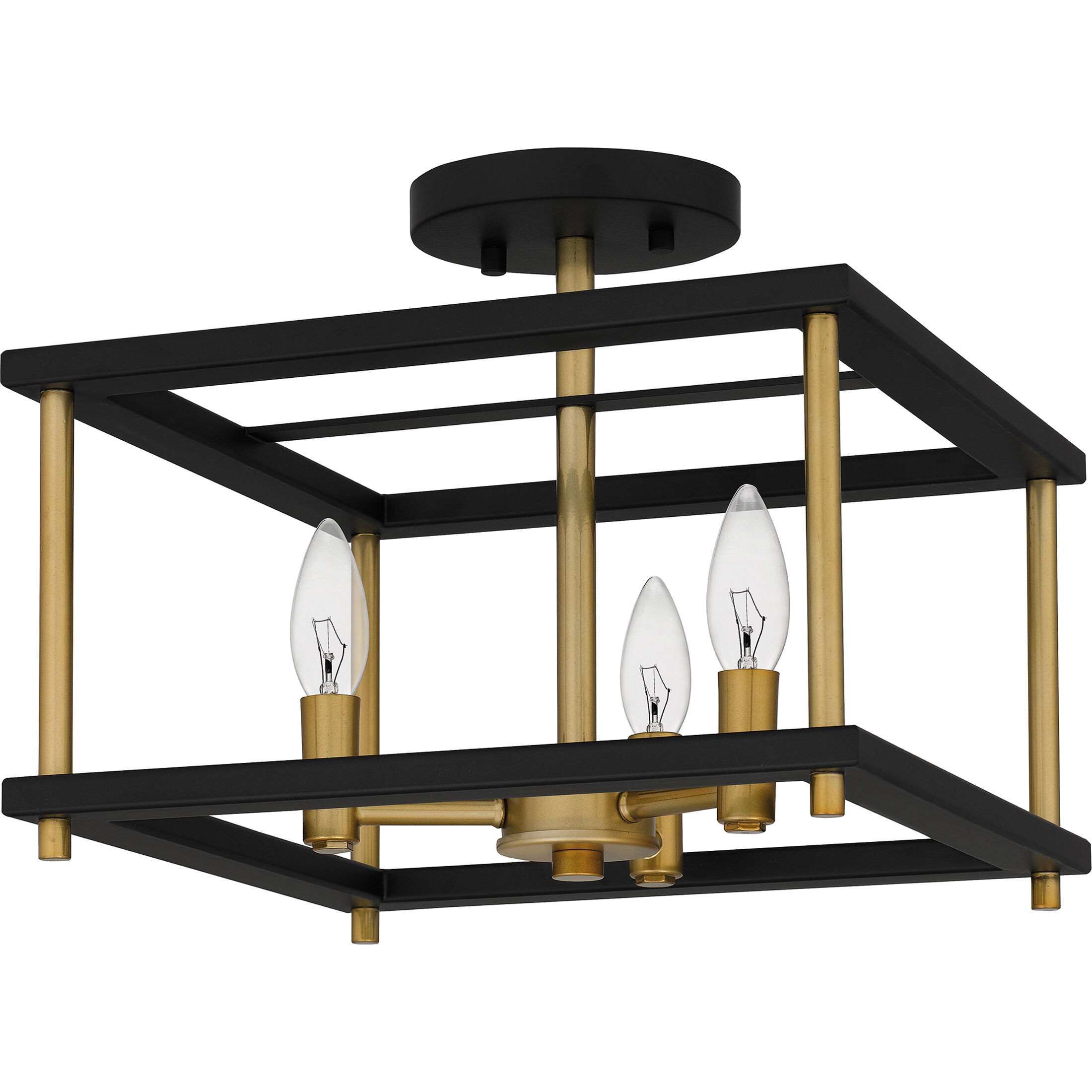 Quoizel KNW1713MBK Kynwyd 3 Light 13 inch Matte Black Semi