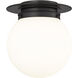 Calhoun 1 Light 9 inch Matte Black Flush Mount Ceiling Light