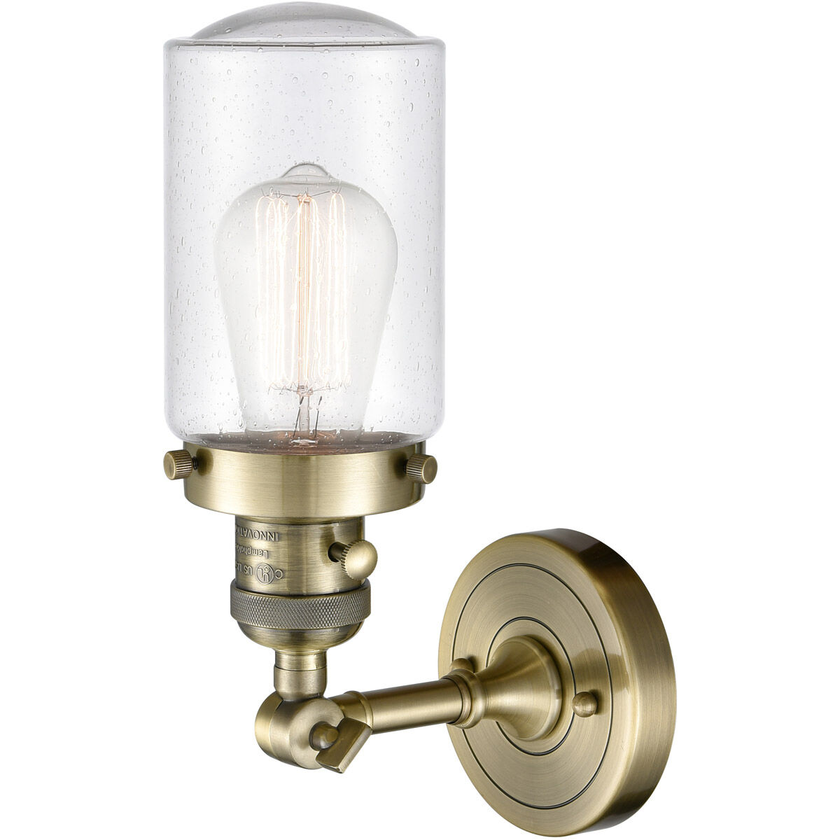 Franklin Restoration Dover LED 5 inch Antique Brass Sconce Wall Light, Franklin Restoration