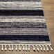 Casablanca Shag 108 X 79 inch Black Rug, Rectangle
