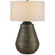 Brigadier 34.5 inch 150.00 watt Antique Brass and Black and Whitewash Table Lamp Portable Light