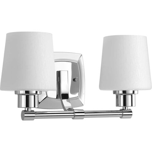 Glance 2 Light 15 inch Polished Chrome Bath Vanity Wall Light, Design Series