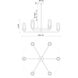Alora Mood Krysta 6 Light 35.13 inch Brushed Gold Chandelier Ceiling Light