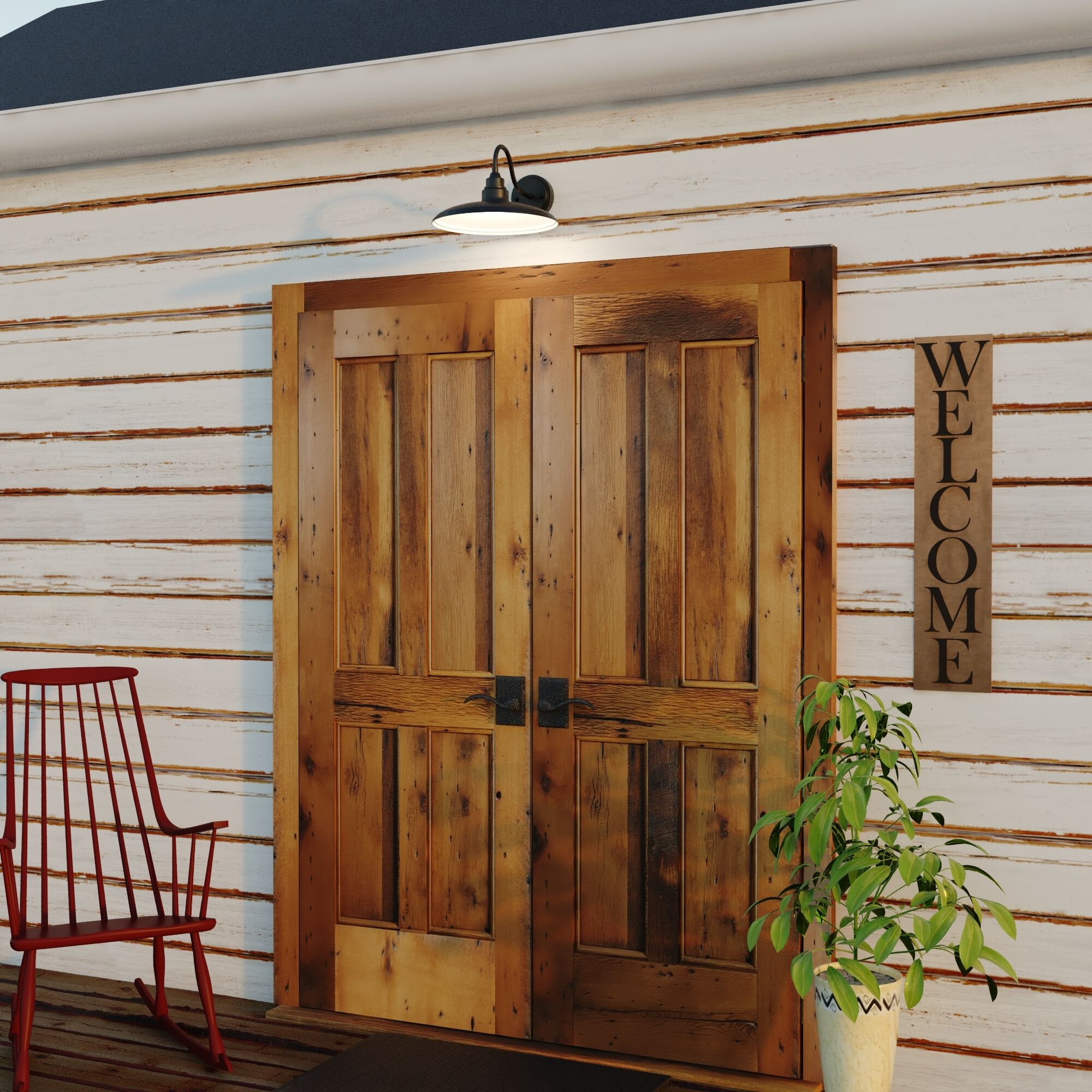 Tucson LED 8.5 inch Textured Black and Glossy White Outdoor Wall