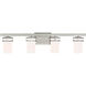 Robie 4 Light 34 inch Brushed Nickel Wall Bath Fixture Wall Light