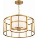 Hulton 5 Light 25 inch Luxe Gold Lantern Candelier Ceiling Light