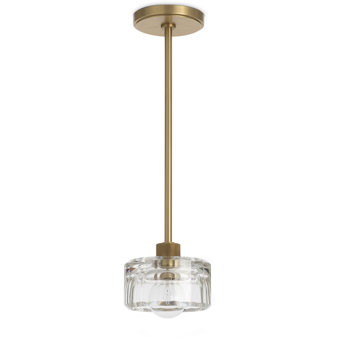 Bijoux 1 Light 7 inch Natural Brass Pendant Ceiling Light