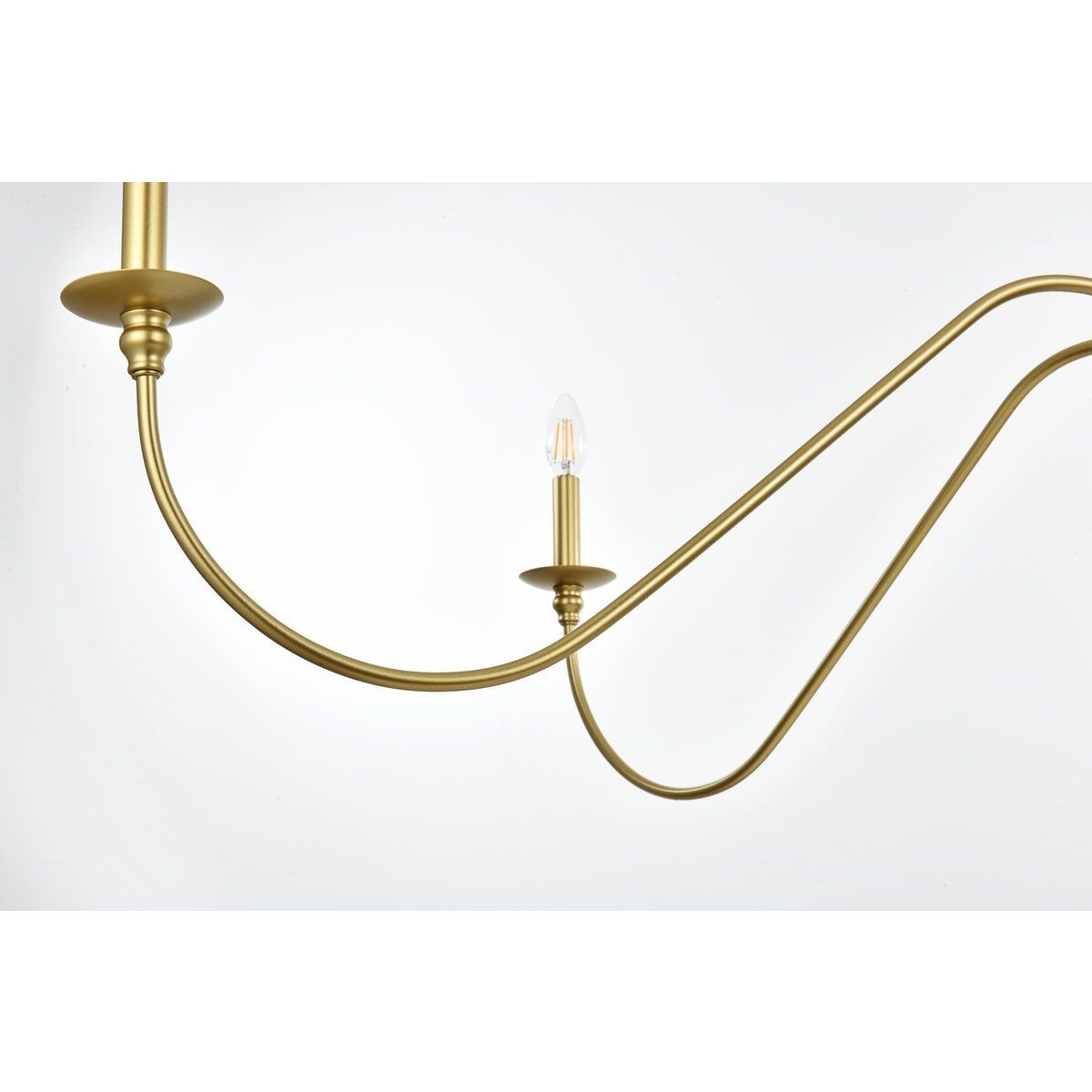 Rohan 6 Light 54 inch Brass Chandelier Ceiling Light