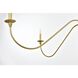Rohan 6 Light 54 inch Brass Chandelier Ceiling Light