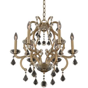 Duchess 6 Light 22 inch Brushed Champagne Gold Chandelier Ceiling Light