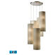 Plaza LED 33 inch Satin Nickel Multi Pendant Ceiling Light, Configurable