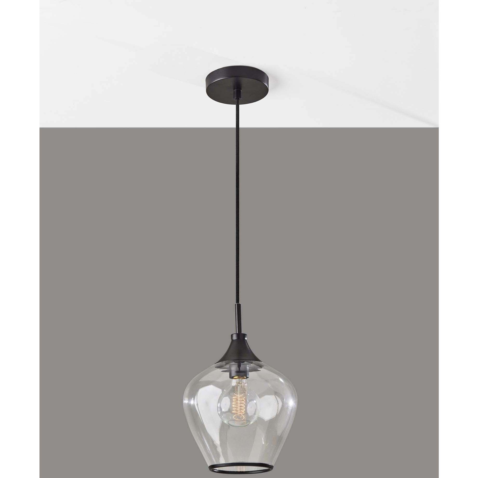 Bradford 1 Light 9 inch Dark Bronze Pendant Ceiling Light in Antique Bronze