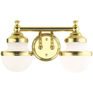 Oldwick 2 Light 15 inch Polished Brass Vanity Sconce Wall Light