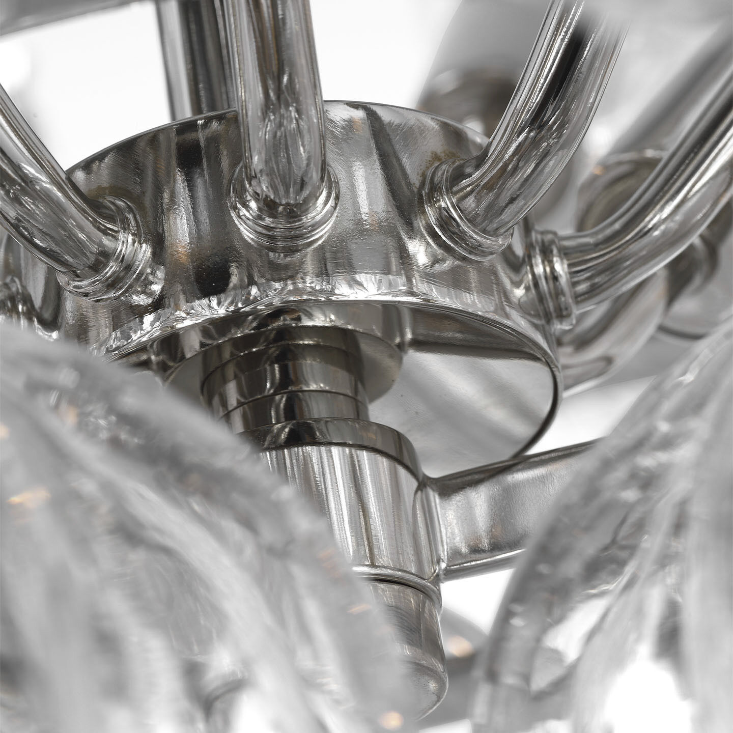 Julie Neill Caselli LED 35.5 inch Polished Nickel Basket Chandelier Ceiling Light