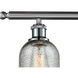 Ballston Caledonia LED 36 inch Brushed Satin Nickel Island Light Ceiling Light in Charcoal Glass, Ballston
