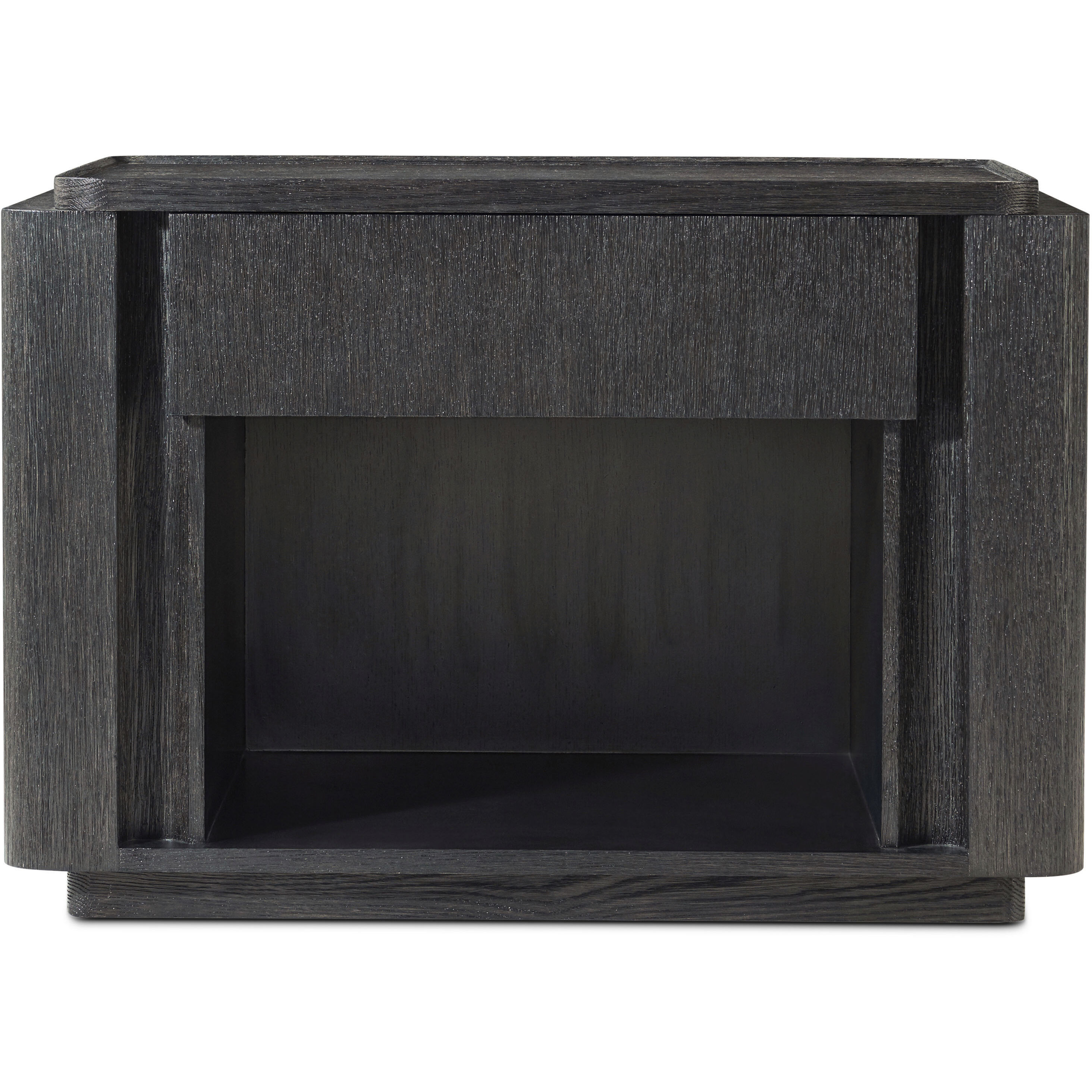 Repose 32 X 22 inch Charcoal Oak Nightstand, Wooden