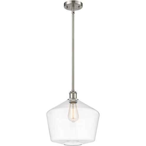 Ballston Cindyrella 1 Light 12 inch Brushed Satin Nickel Mini Pendant Ceiling Light in Incandescent, Clear Glass