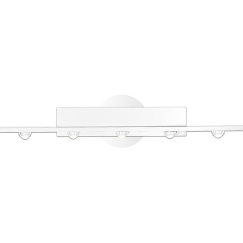 Leonardo 5 Light Matte White Wall Sconce Wall Light