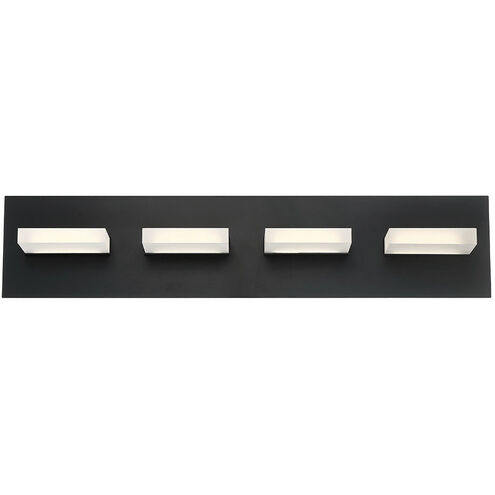 Olson LED 24 inch Black Vanity Light Wall Light