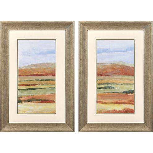 Sedona Magic Orange and Green and Multi and Rust Framed Art