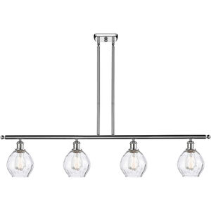 Ballston Small Waverly 4 Light 48 inch Polished Chrome Island Light Ceiling Light, Ballston