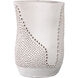 Moonrise 12.5 X 8.5 inch Vase in Matte White Porcelain