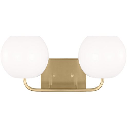 Rory 2 Light 18 inch Satin Brass Wall Bath Fixture Wall Light