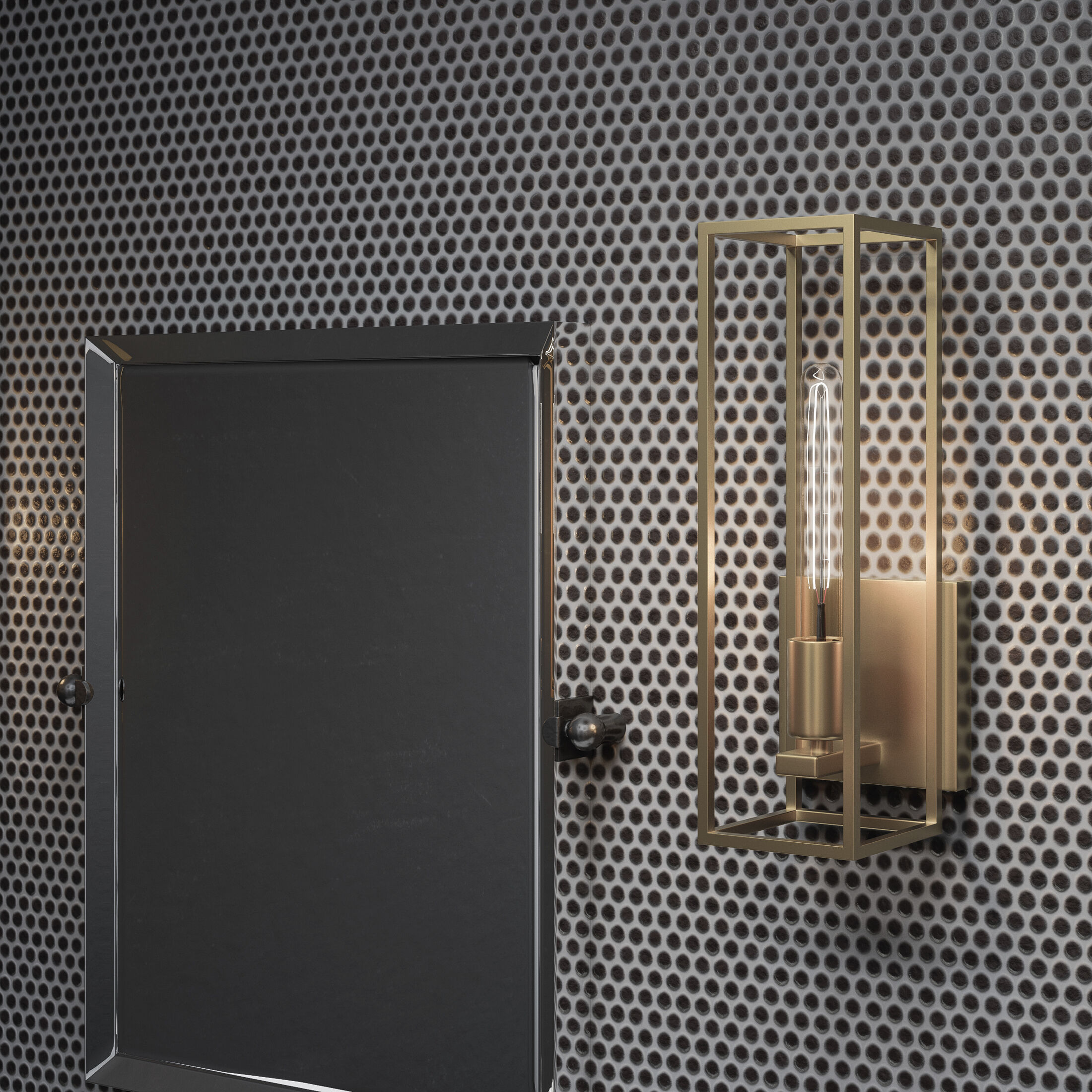 Leighton 1 Light 5 inch Weathered Brass Bath Light Wall Light