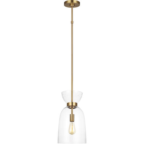 kate spade new york Londyn 1 Light 9 inch Burnished Brass with Clear Glass Pendant Ceiling Light