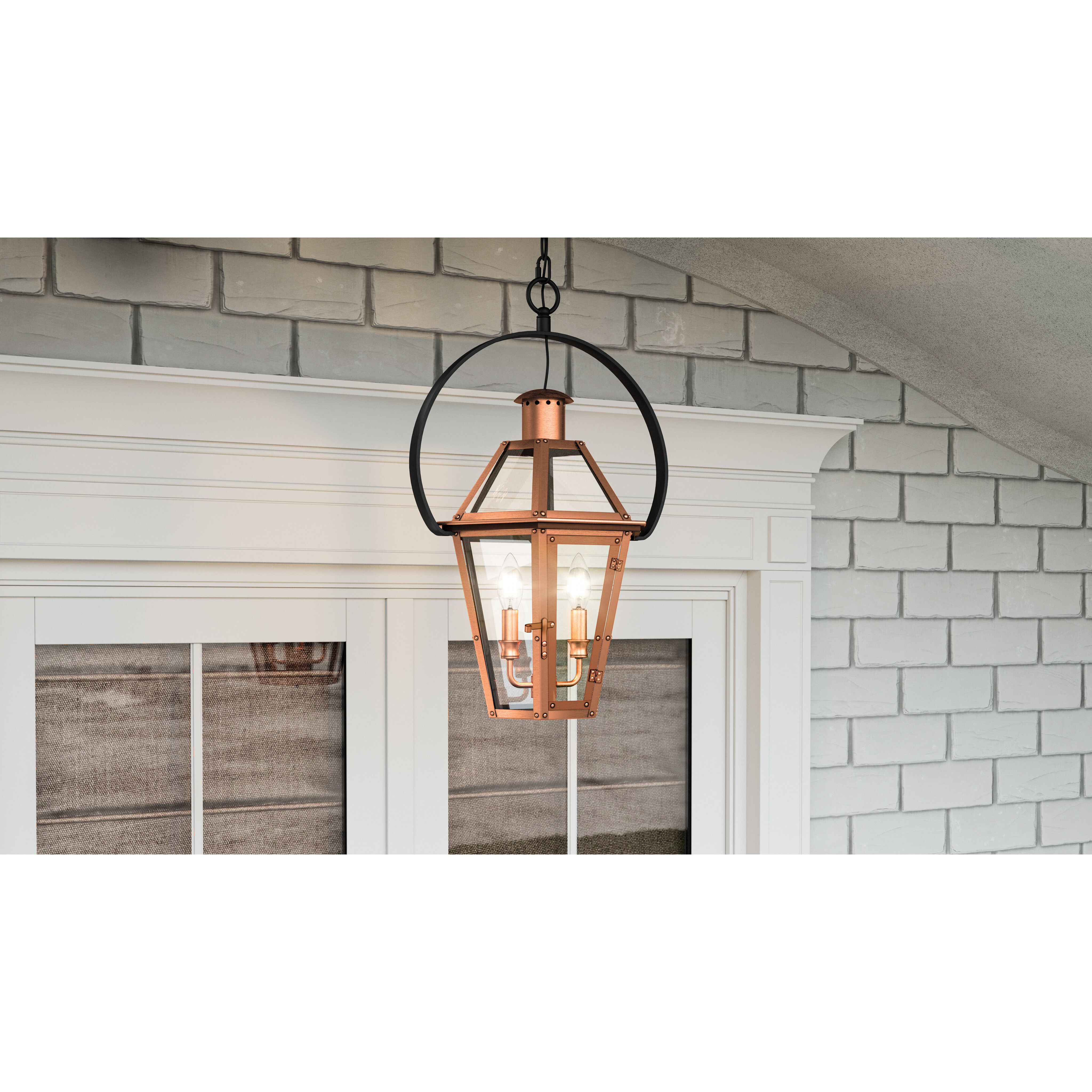 Copper outdoor hanging lantern shop