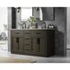 Alden 60 X 35 inch Mocha Brown Bathroom Vanity Cabinet