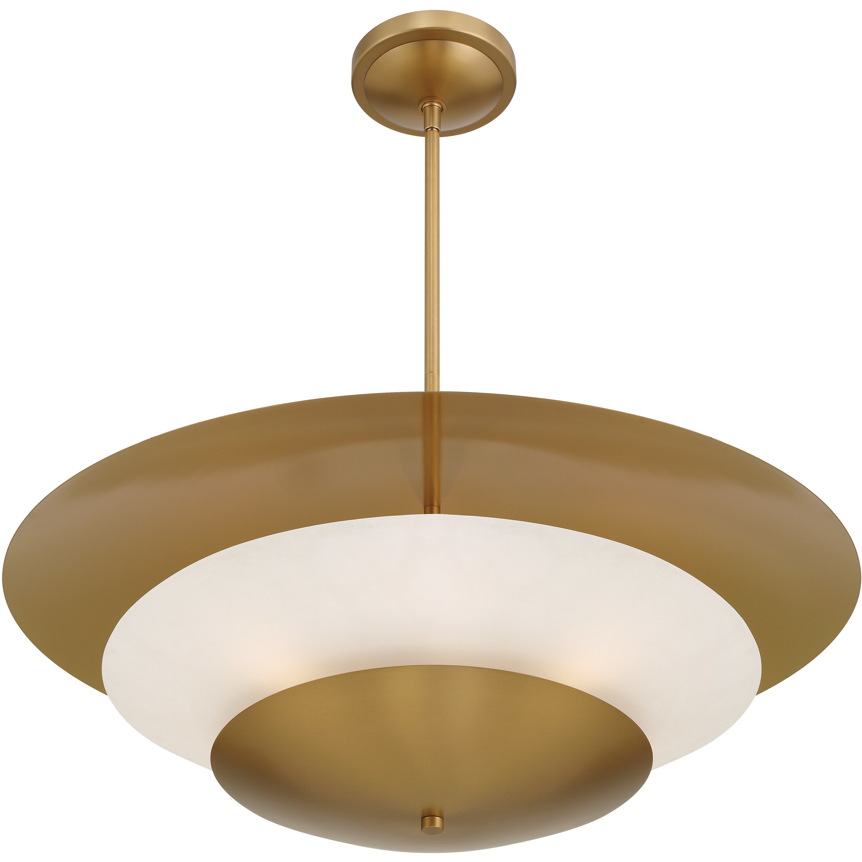 Solara 5 Light 31.5 inch Legacy Brass Pendant Ceiling Light