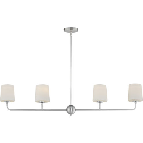 Bristol 4 Light 48 inch Satin Nickel Linear Pendant Ceiling Light