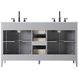 Millie 60 X 35 inch Grey Bathroom Vanity Cabinet