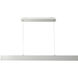 Slim LED 0.6 inch Brushed Aluminum Pendant Ceiling Light