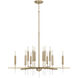 Elora 12 Light 35 inch Matte Brass Chandelier Ceiling Light